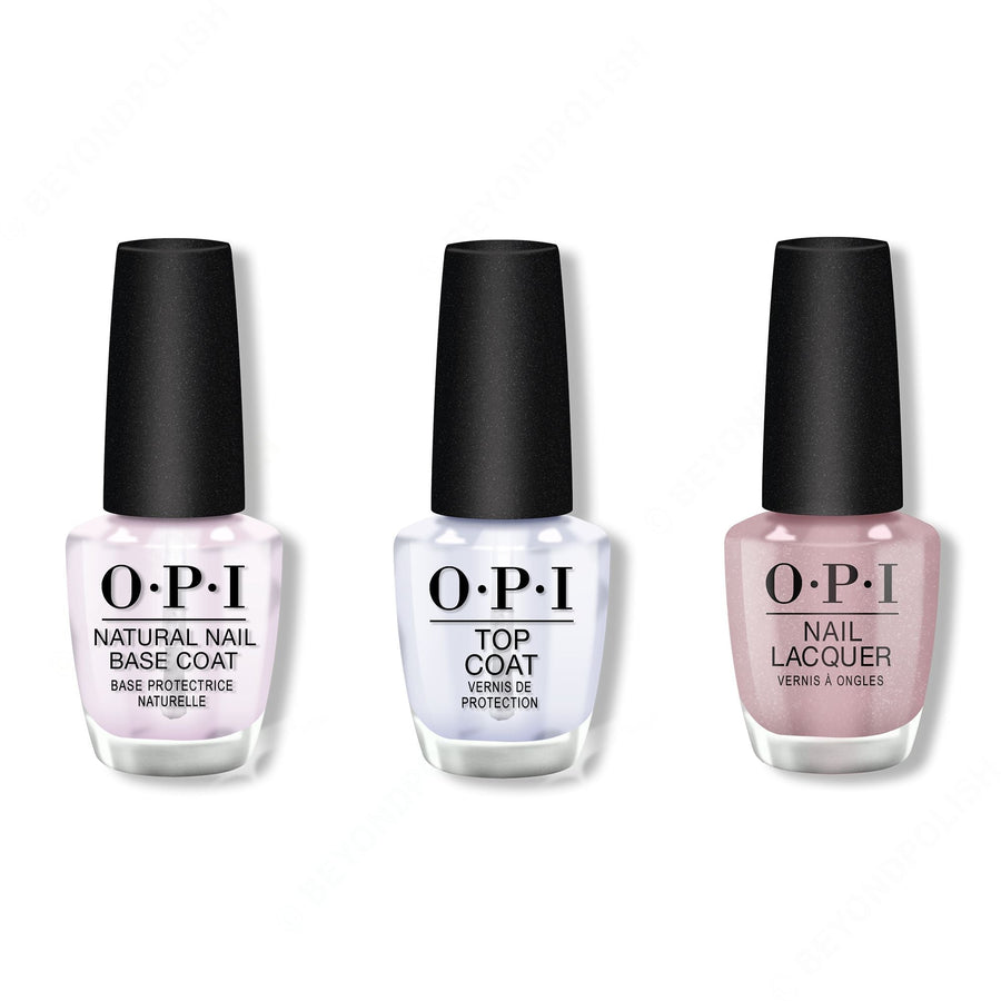 OPI - Nail Lacquer Combo - Base, Top & Quest for Quartz
