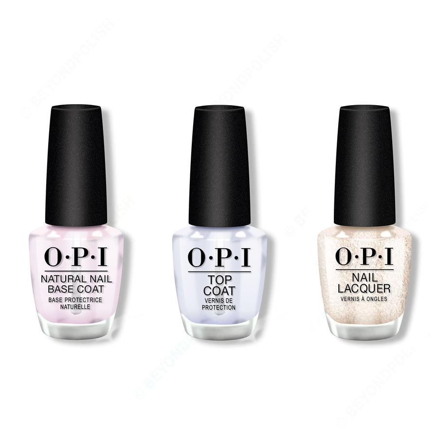OPI - Nail Lacquer Combo - Base, Top & Salty Sweet Nothings