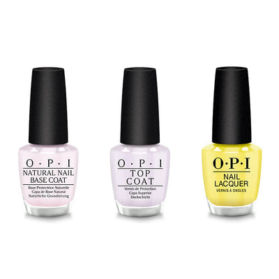 OPI - Nail Lacquer Combo - Base, Top & Stay Out All Bright