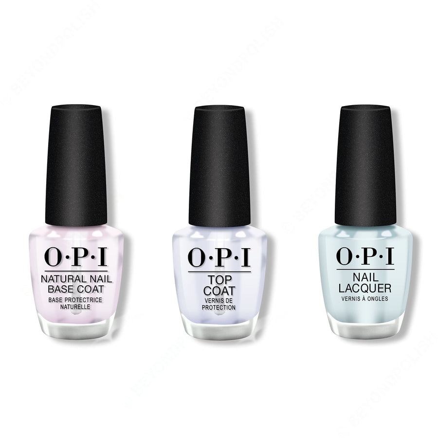 OPI - Nail Lacquer Combo - Base, Top & Suzi Without a Paddle 0.5 oz - #NLF88