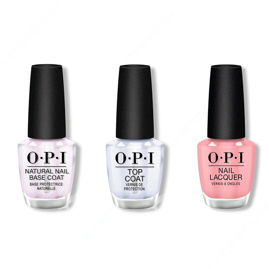 OPI - Nail Lacquer Combo - Base, Top & Tagus in That Selfie! 0.5 oz - #NLL18