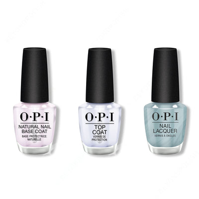 OPI - Nail Lacquer Combo - Base, Top & Two Pearls in a Pod 0.5 oz - #NLE99