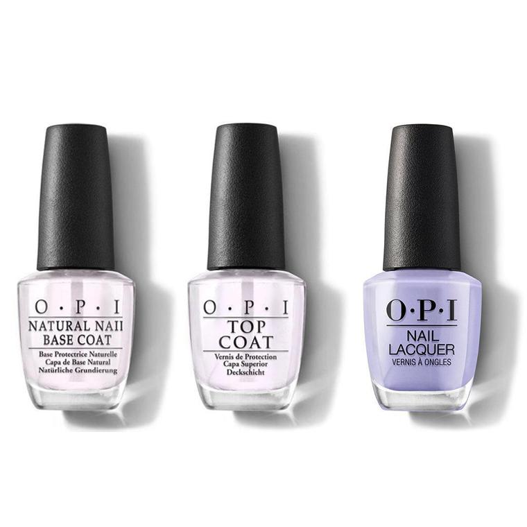 OPI - Nail Lacquer Combo - Base, Top & You're Such a BudaPest 0.5 oz - #NLE74