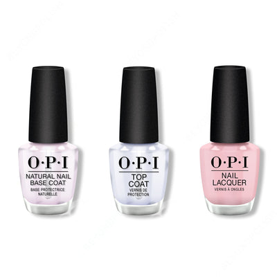 OPI - Nail Lacquer Combo - Base, Top & You've Got That Glas-glow 0.5 oz - #NLU22