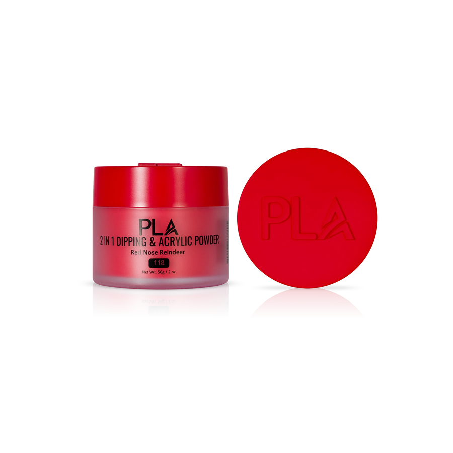 PLA 2-in-1 Dip & Acrylic Powder Red Nose Reindeer (118)