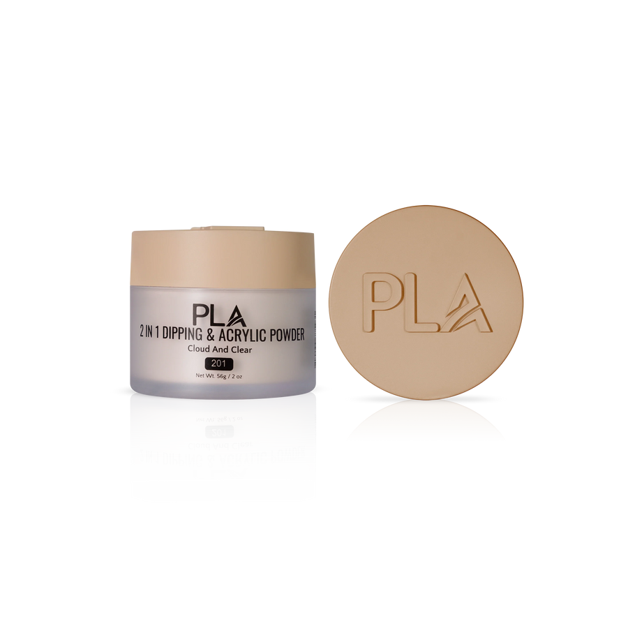 PLA 2-in-1 Dip & Acrylic Powder Cloud And Clear (201)
