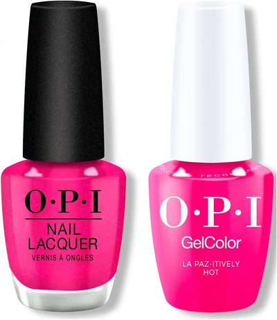 OPI - Gel & Lacquer Intelli-Gel Combo - La Paz-itively Hot 0.5 Oz