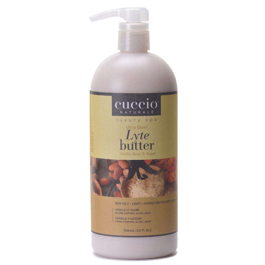 Cuccio - Lyte Ultra Sheer Body Butter Vanilla Bean & Sugar 32oz