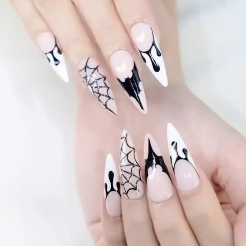 Gothic Spider Web Nails Tutorial: A Perfect Halloween Look