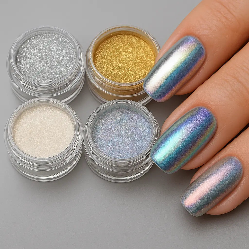 Chrome Powders Explained: Mirror, Pearl, Unicorn, and Aura Effects