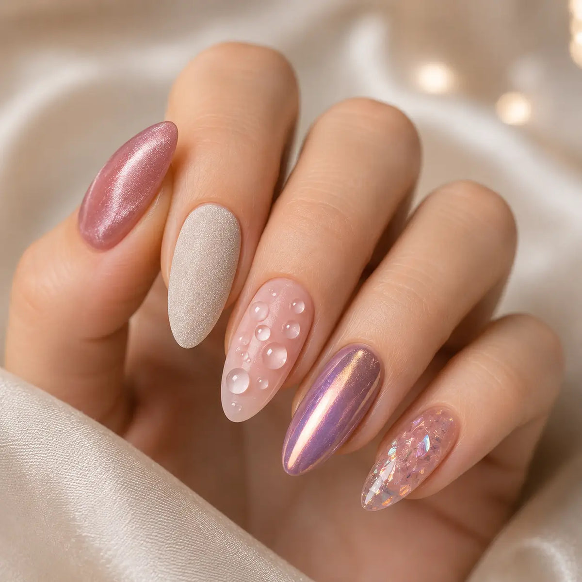 The Nail Texture Trend: From Velvet Nails to Water Droplet Effects