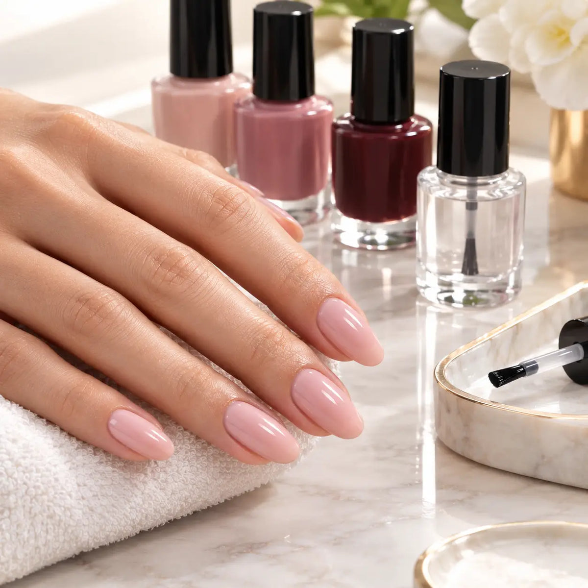 The Luxury Finish: How the Right Nail Color, Shine, and Top Coat Create a High-End Look