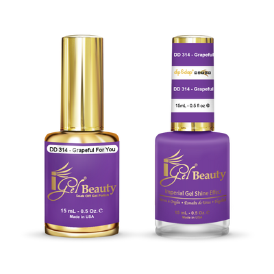 iGel Dip & Dap Duo - DD314 Grapeful For You