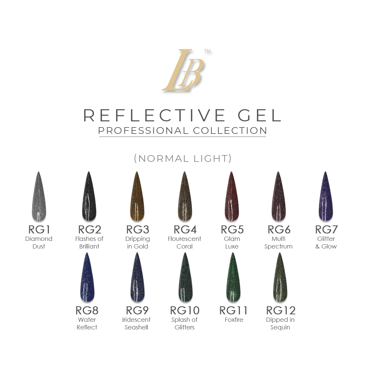 iGel - Reflective Gel Professional Collection (RG01-12)