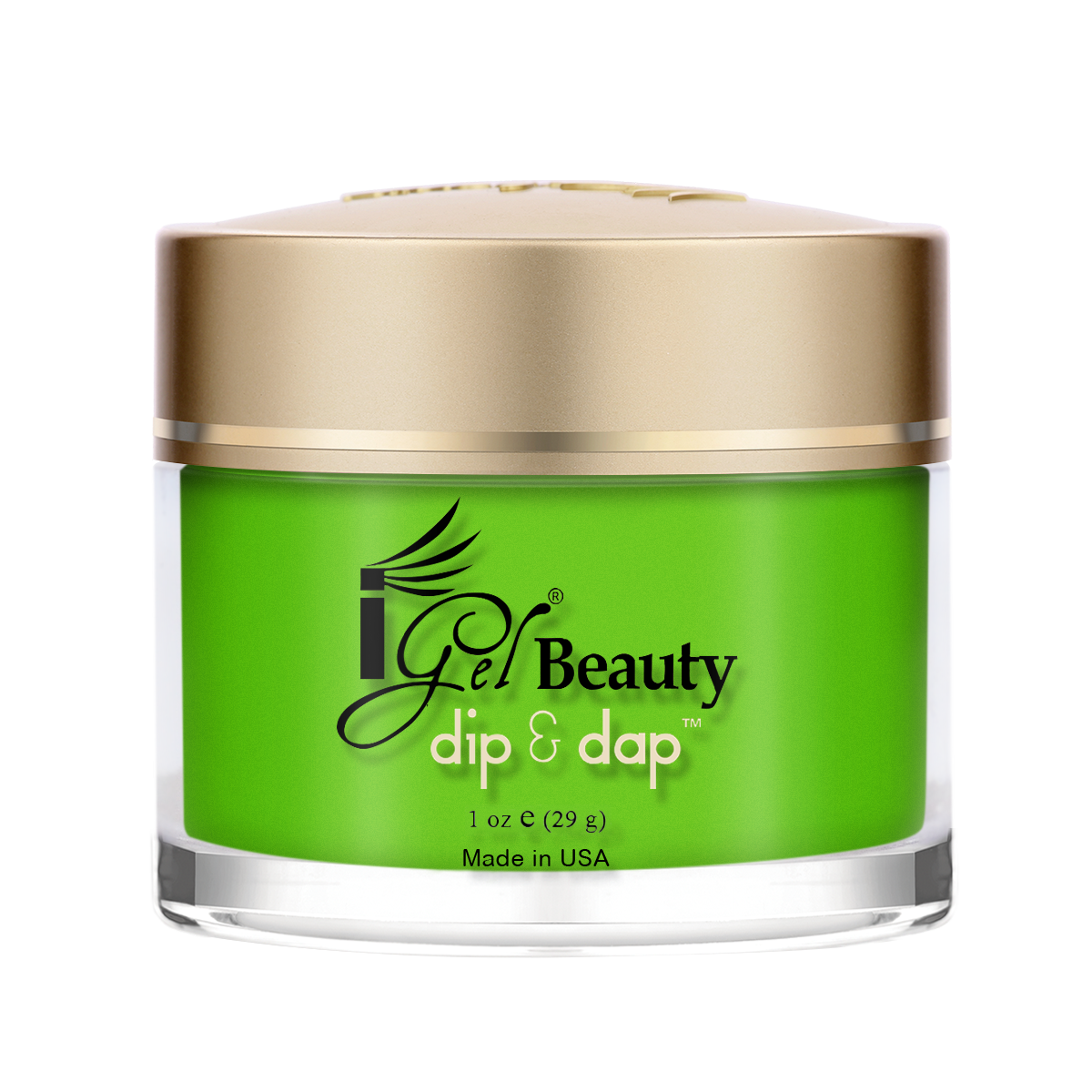 iGel - Dip & Dap Powder - Glow in the Dark - DDG02 Electric Lime