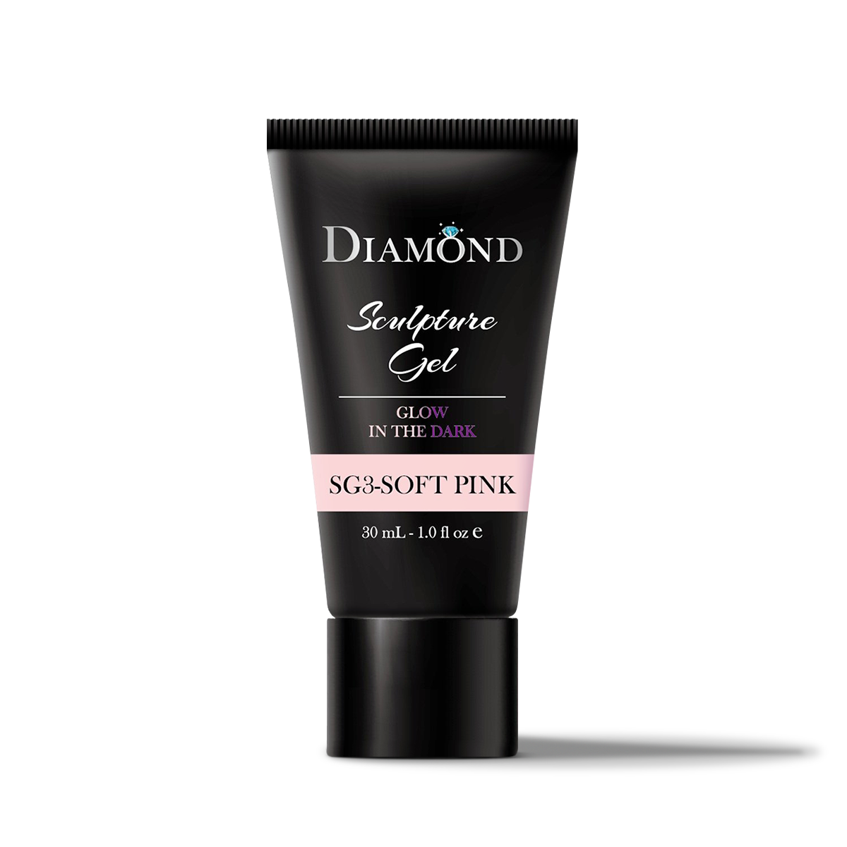 iGel - Diamond Sculpture Gel - Glow in the Dark - SG3 Soft Pink