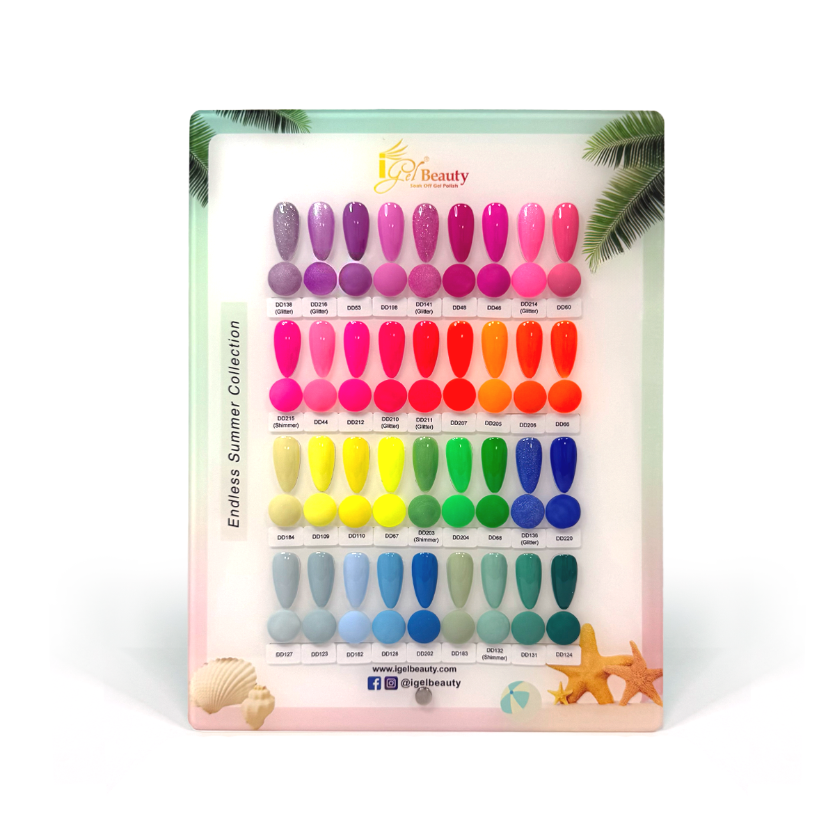 iGel - Dip & Dap Endless Summer – 36 Color Gel & Lacquer Collection