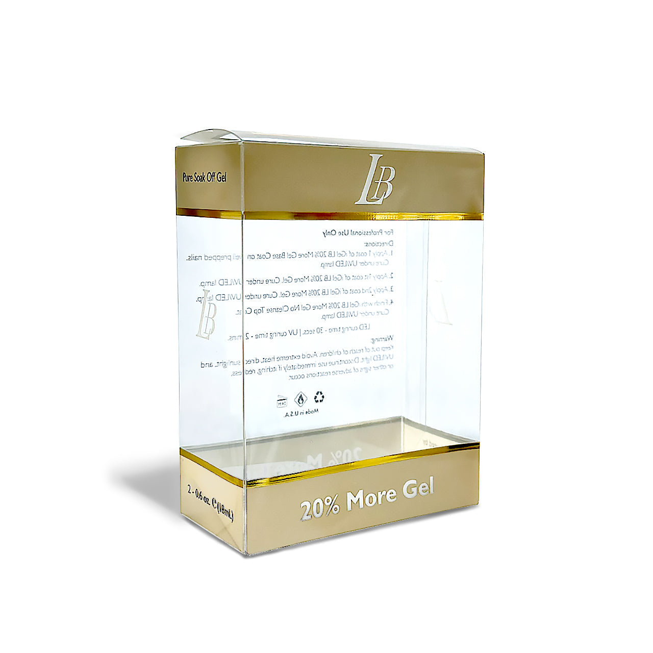 iGel - LB Clear Plastic Duo Box