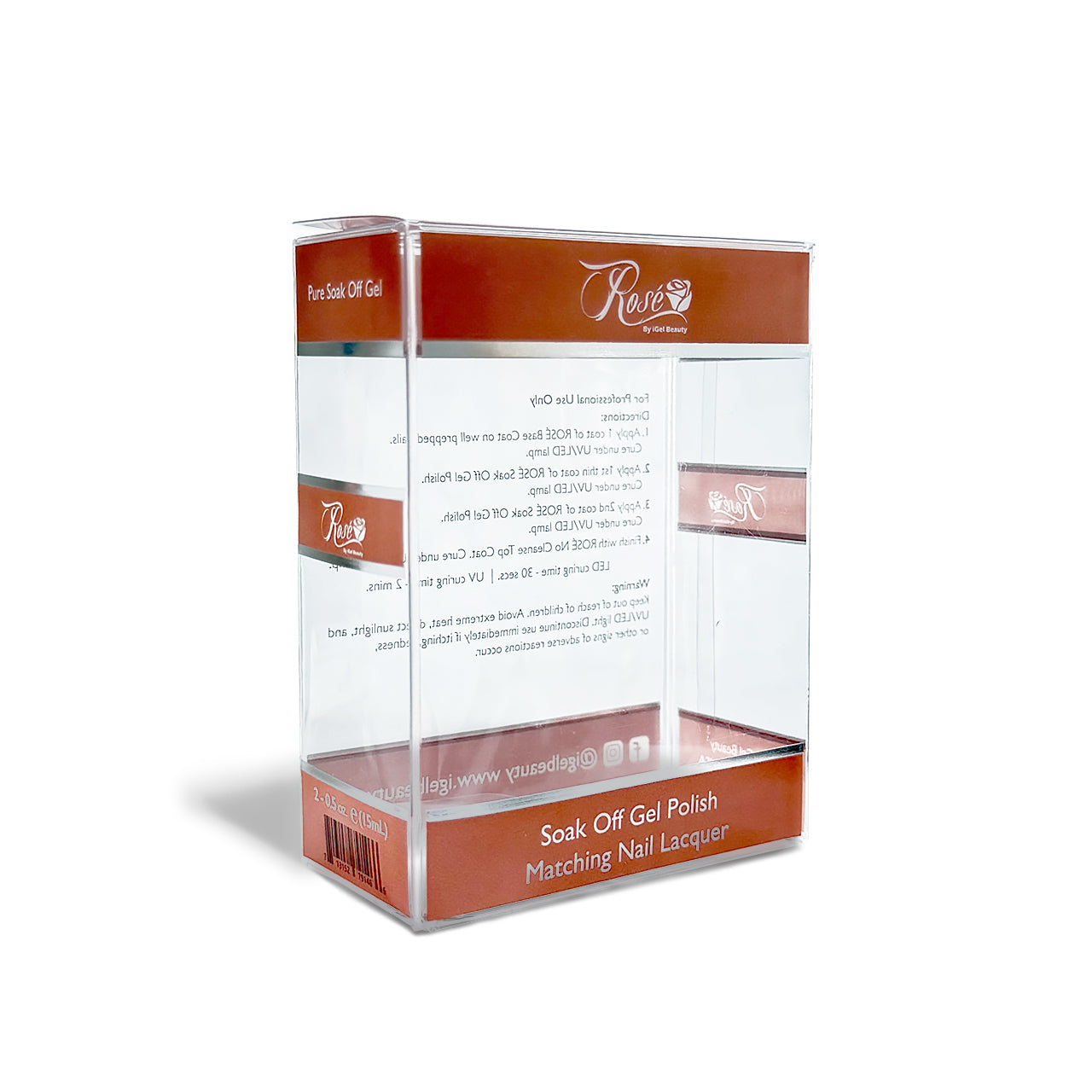 iGel - Rose Clear Plastic Duo Box