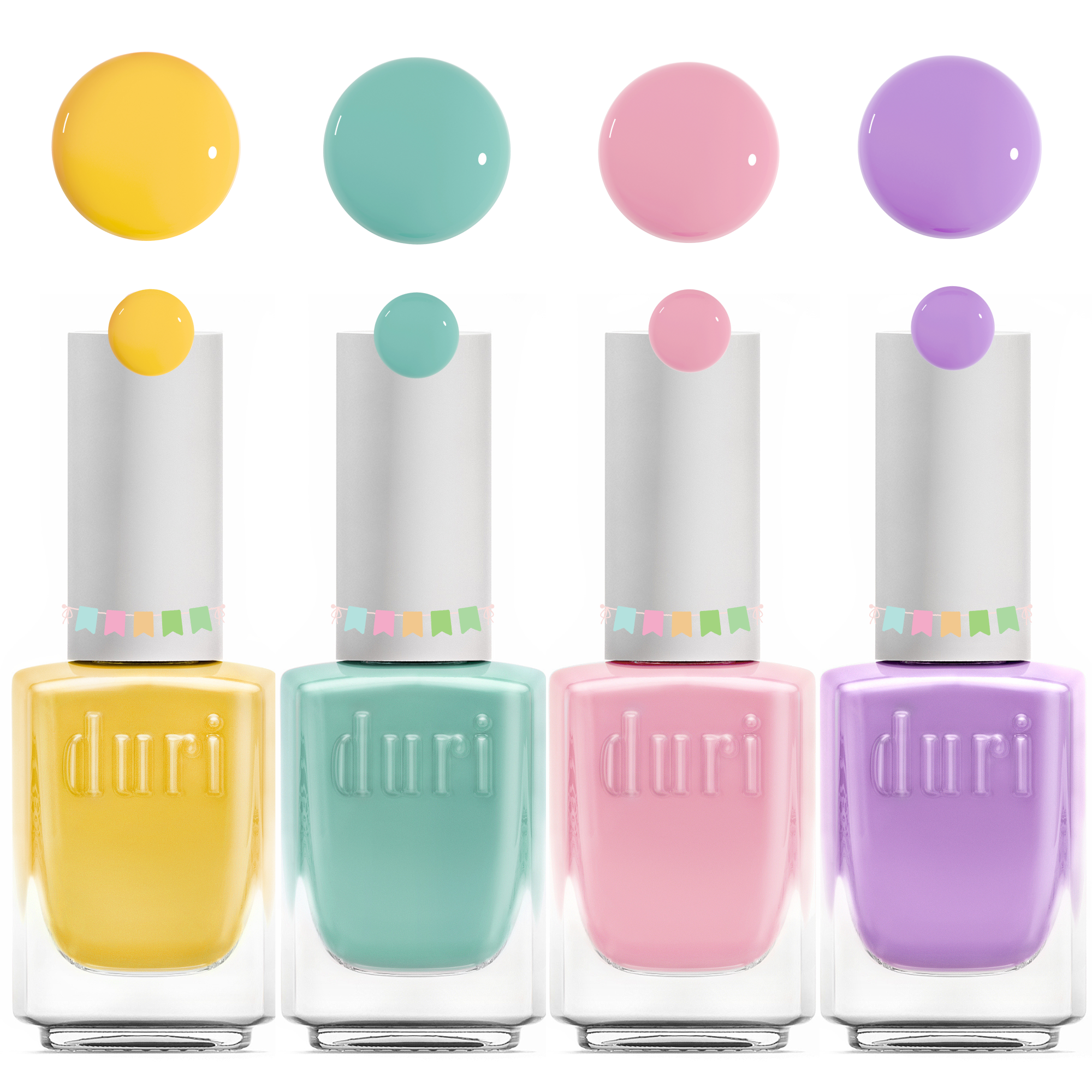 Duri - Pastel Neon Nail Polish Set 1