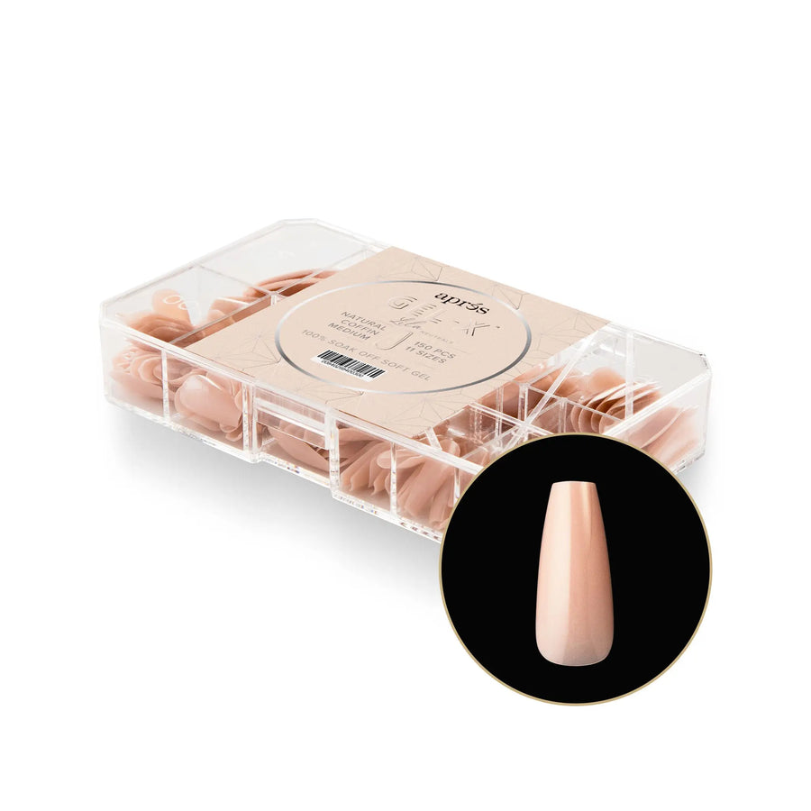 Aprés Gel-X Natural Coffin Medium Box of Tips (7)