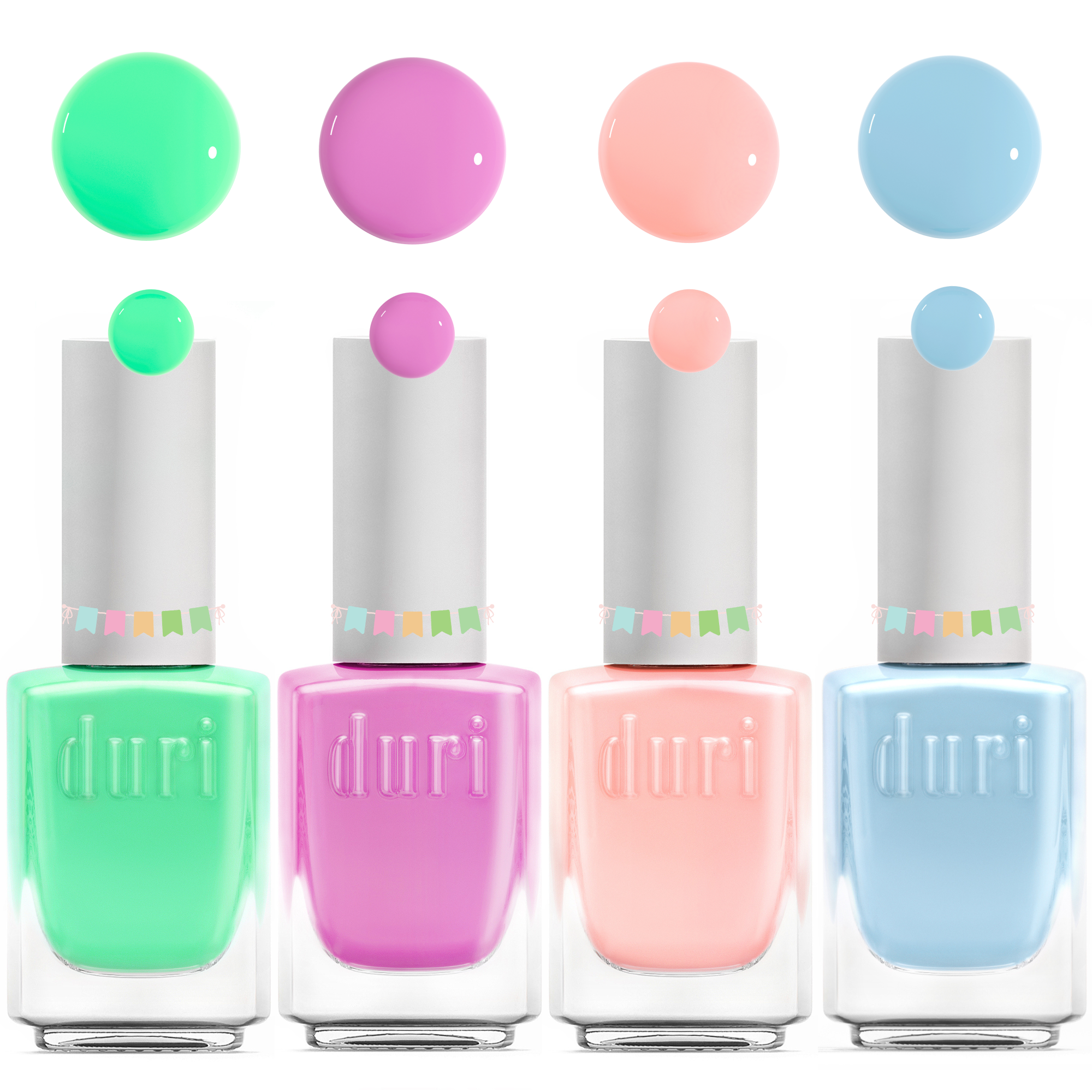 Duri - Pastel Neon Nail Polish Set 2