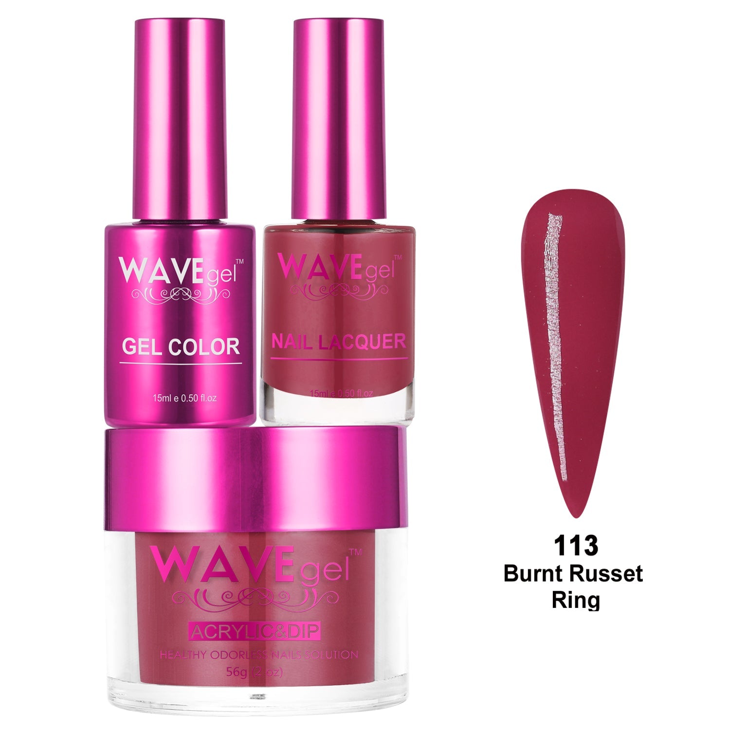 WAVEGEL PRINCESS TRIO WP113 Burnt Russet Ring