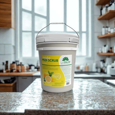 La Palm Pedi Scrub Ice Lemon Bucket