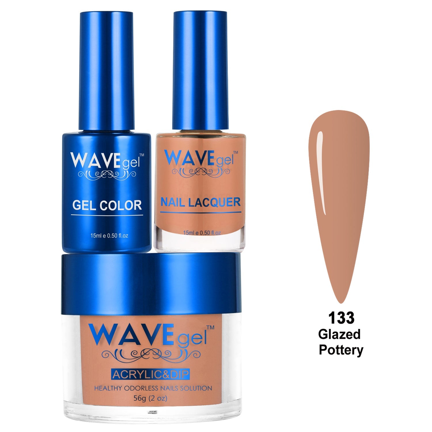 WAVEGEL ROYAL TRIO WR133 Glazed Pottery