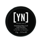 Young Nails -  Mani•Q Fiber Gel with Keratin, Sheer Pink, 15g Jar
