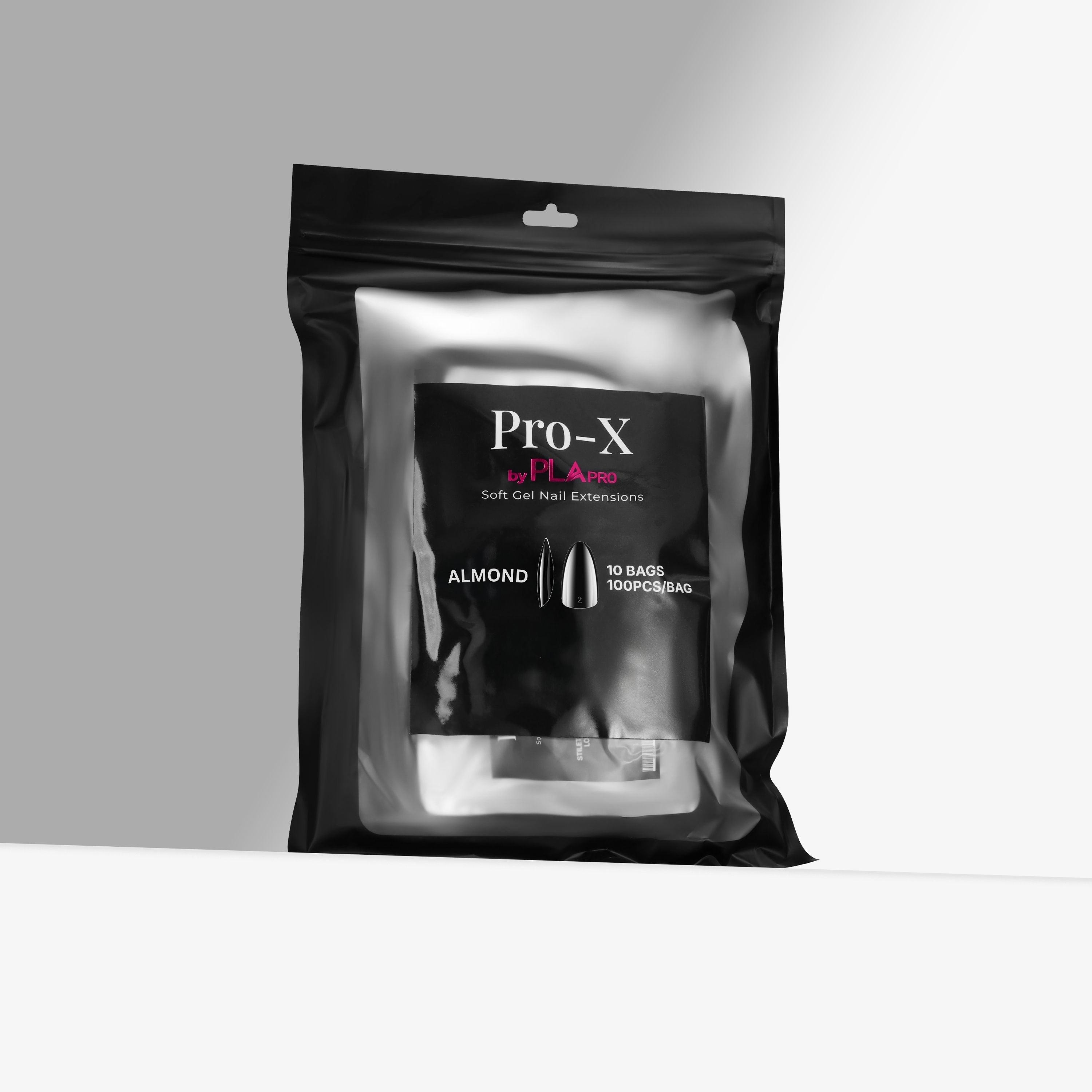 PLA - Pro-X Soft Gel Extension Tips - Almond Bulk Refill (1000 pcs.)