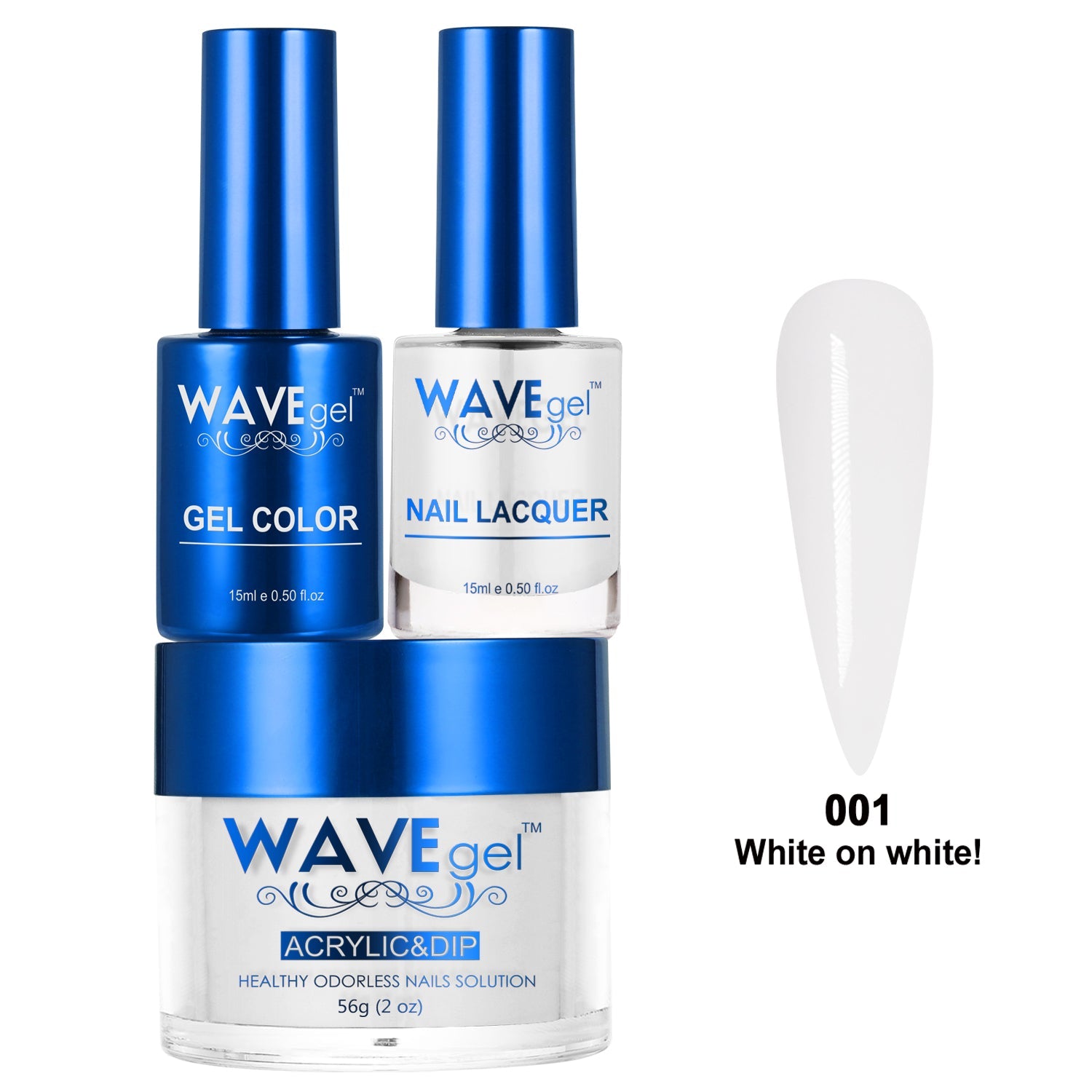 WAVEGEL ROYAL TRIO WR01 White on white !