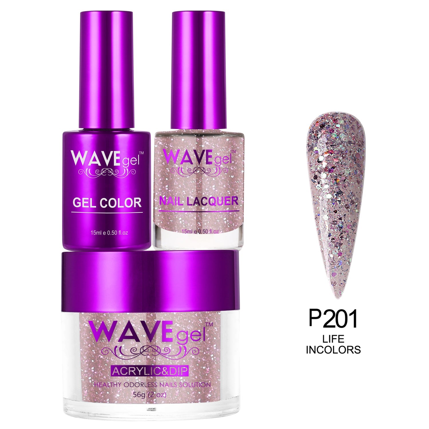 WAVEGEL SIMPLICITY 3-in-1 : 201 LIFE INCOLORS