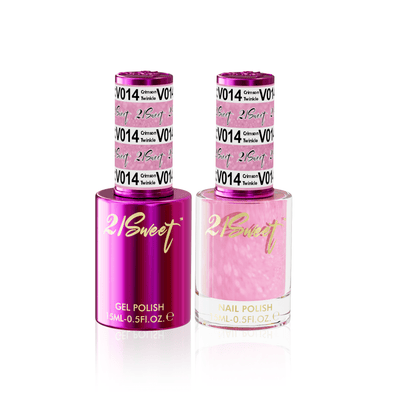 21Sweet Gel & Lacquer Duo #014 - Crimson Twinkle