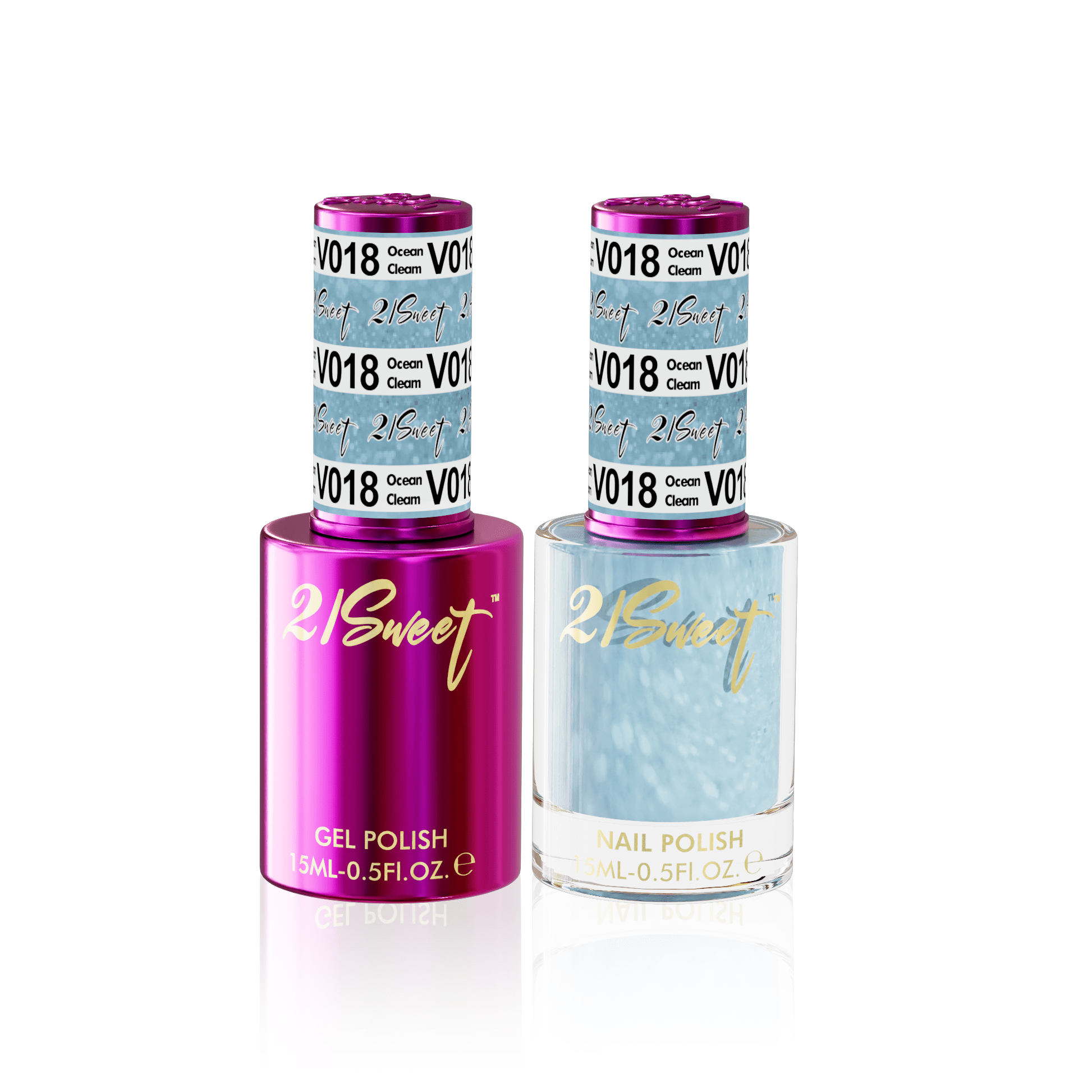 21Sweet Gel & Lacquer Duo #018 - Ocean Gleam