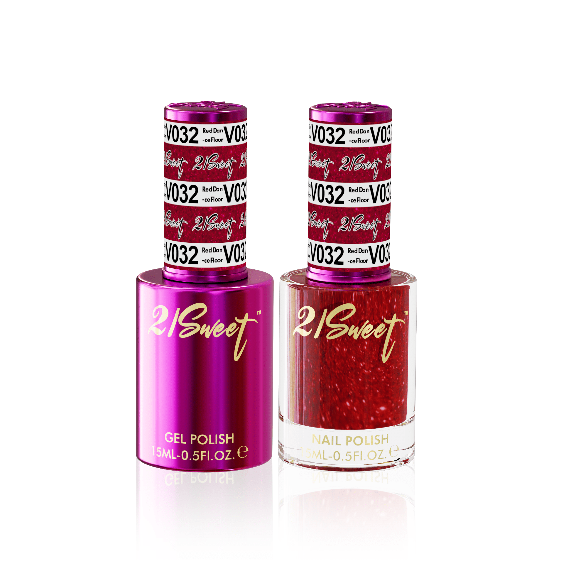 21Sweet Gel & Lacquer Duo #032 - Red Danc Floor