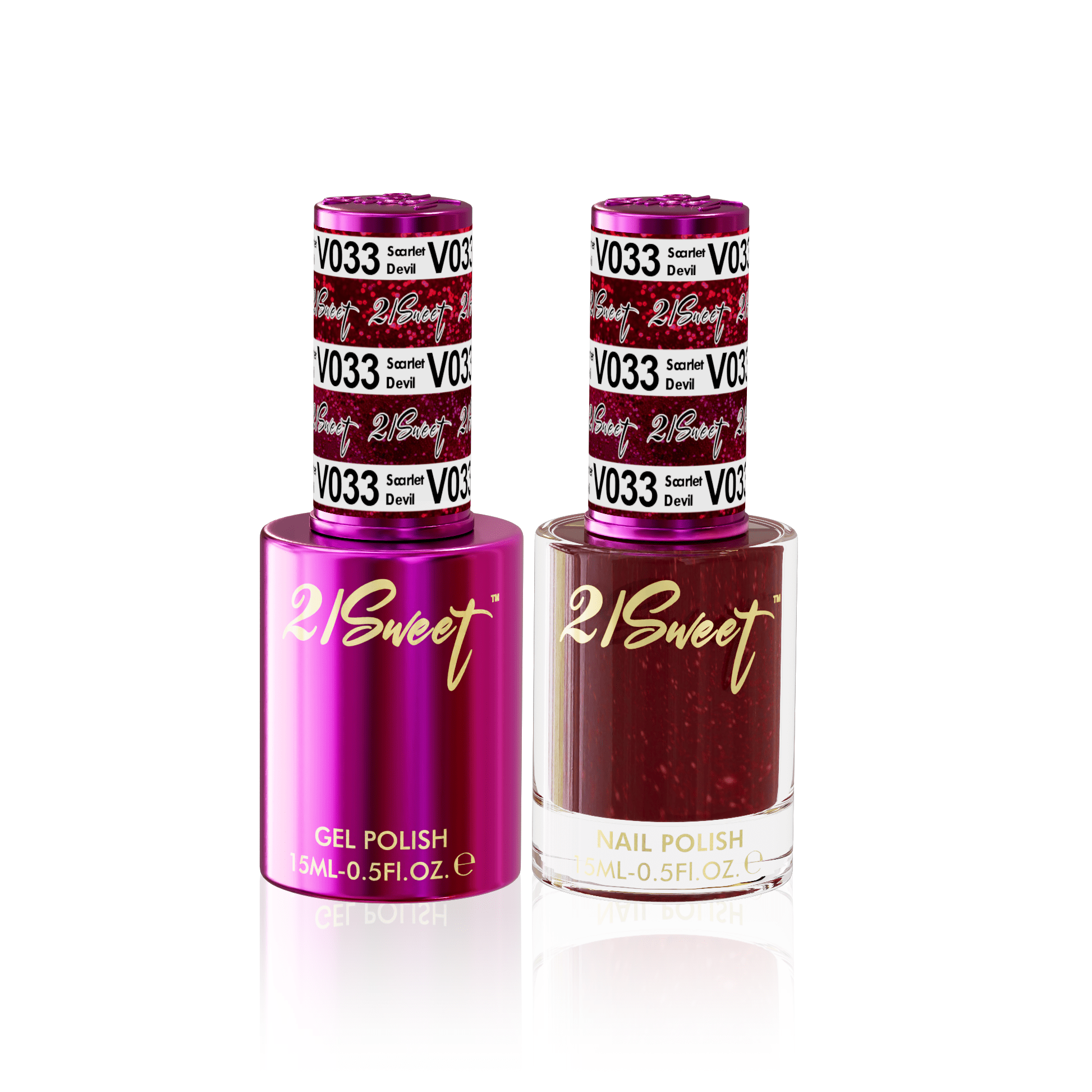 21Sweet Gel & Lacquer Duo #033 - Scarlet Devil