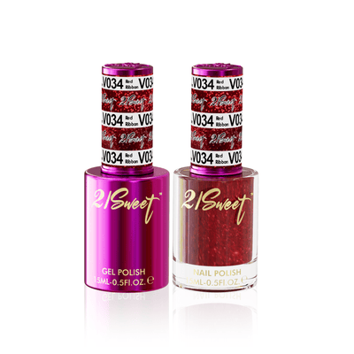 21Sweet Gel & Lacquer Duo #034 - Red Ribbon
