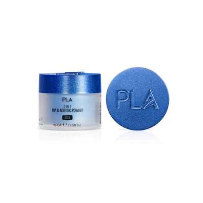 PLA 2-in-1 Dip & Acrylic Powder Sapphire Sparkle (303)
