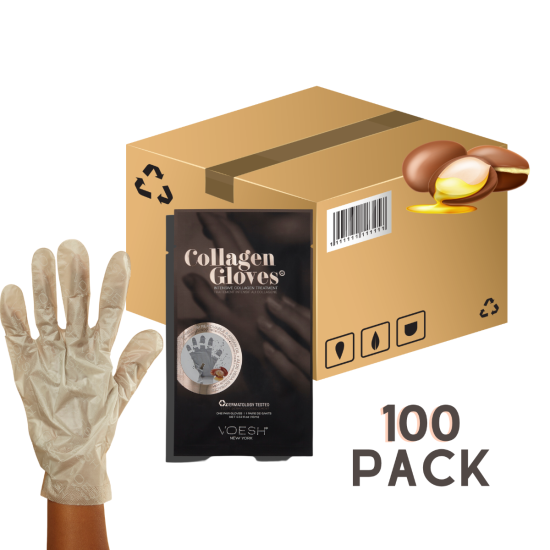 Voesh - Argan Oil Collagen Gloves Gloves - Single (1Pc) & Box Case (100Pcs)