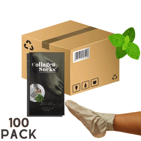 Voesh - Mint Collagen Socks Socks - Single (1Pc) & Box Case (100Pcs)