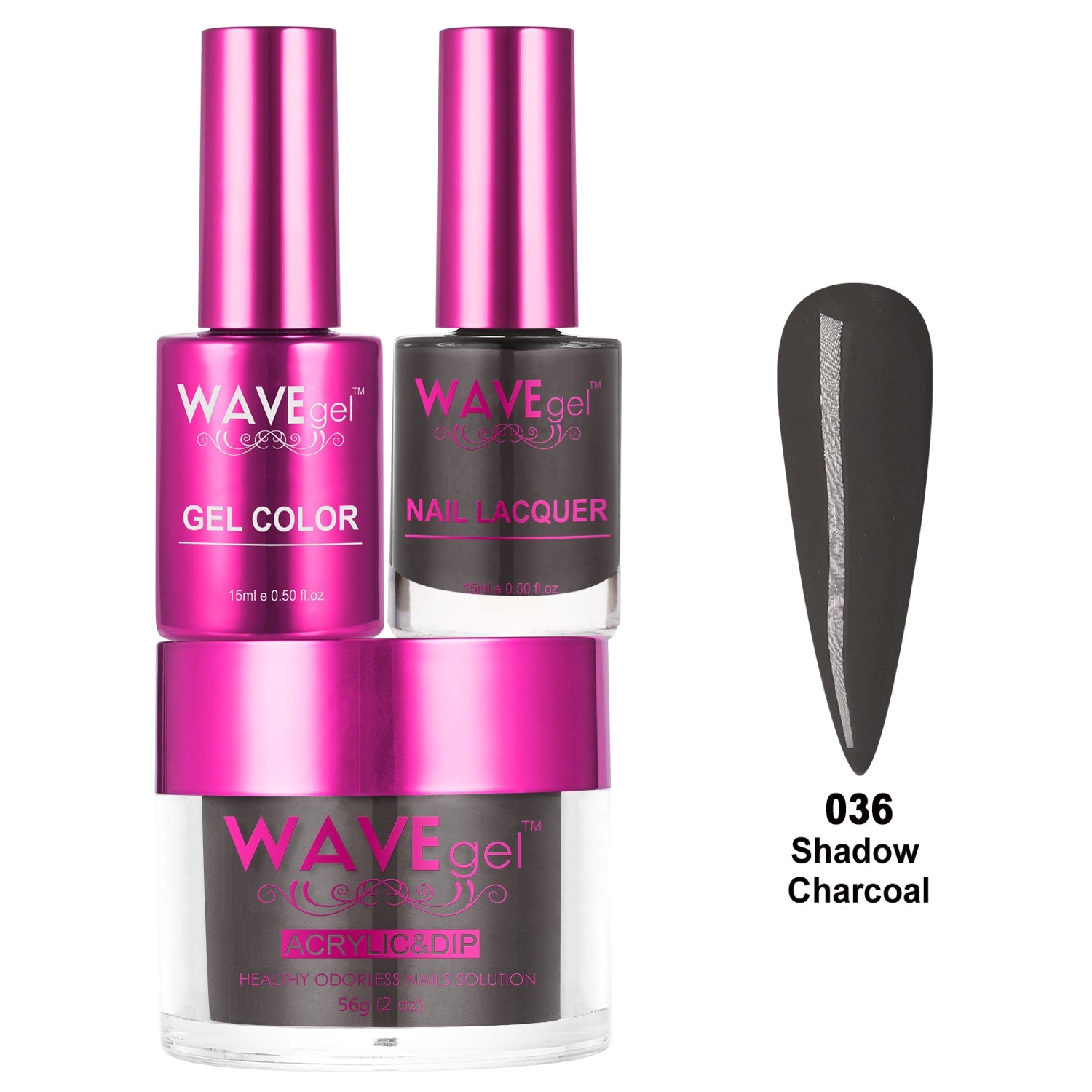 WAVEGEL PRINCESS TRIO WP36 Shadow Charcoal