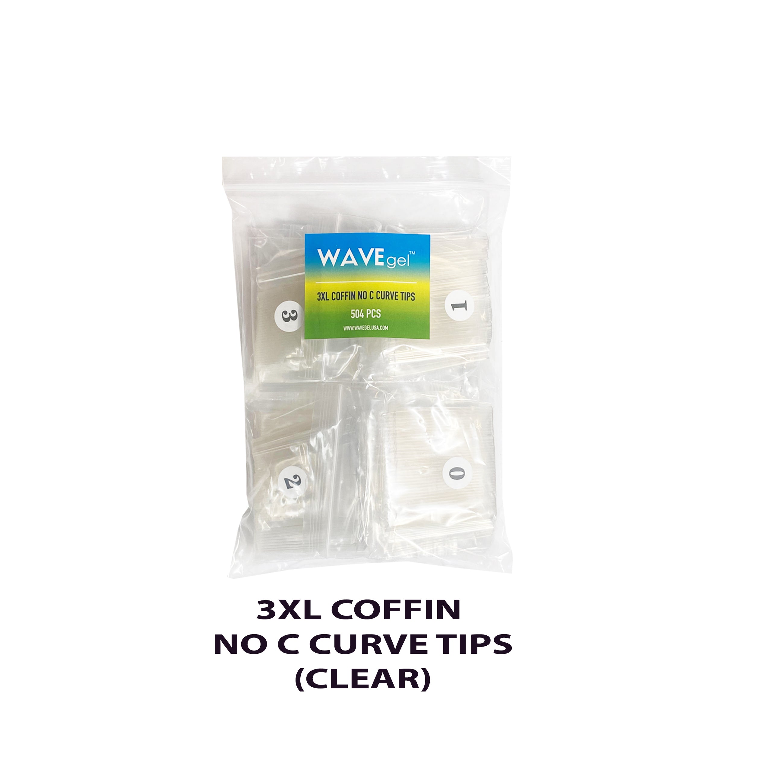 WAVEGEL 3XL COFFIN NO C CURVE TIP (CLEAR)