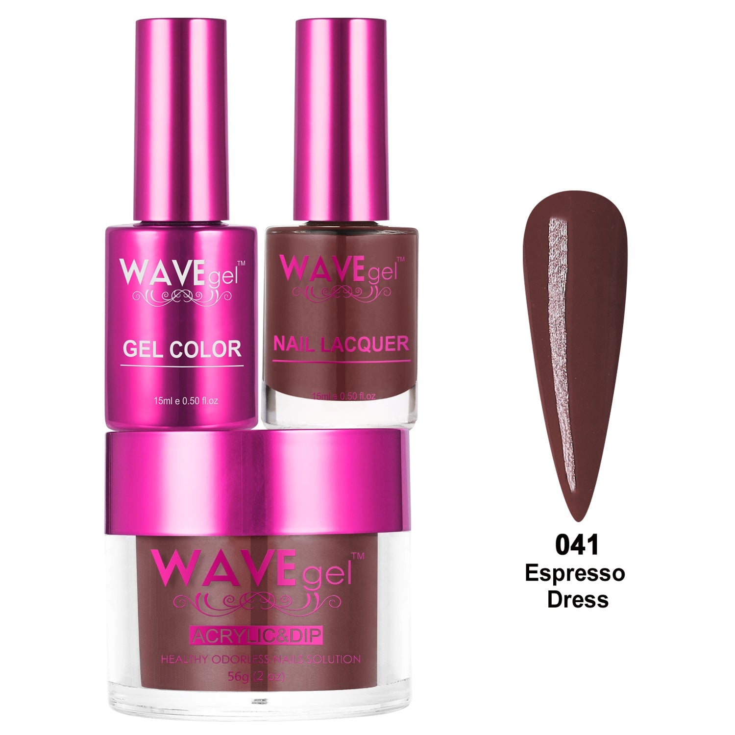 WAVEGEL PRINCESS TRIO WP41 Espresso Dress