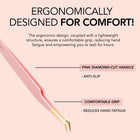Kiara Sky -  45° Angle Fiber Grip Tweezer