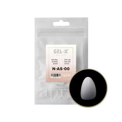 Aprés Gel-X Natural Almond Short Refill Bag (15)
