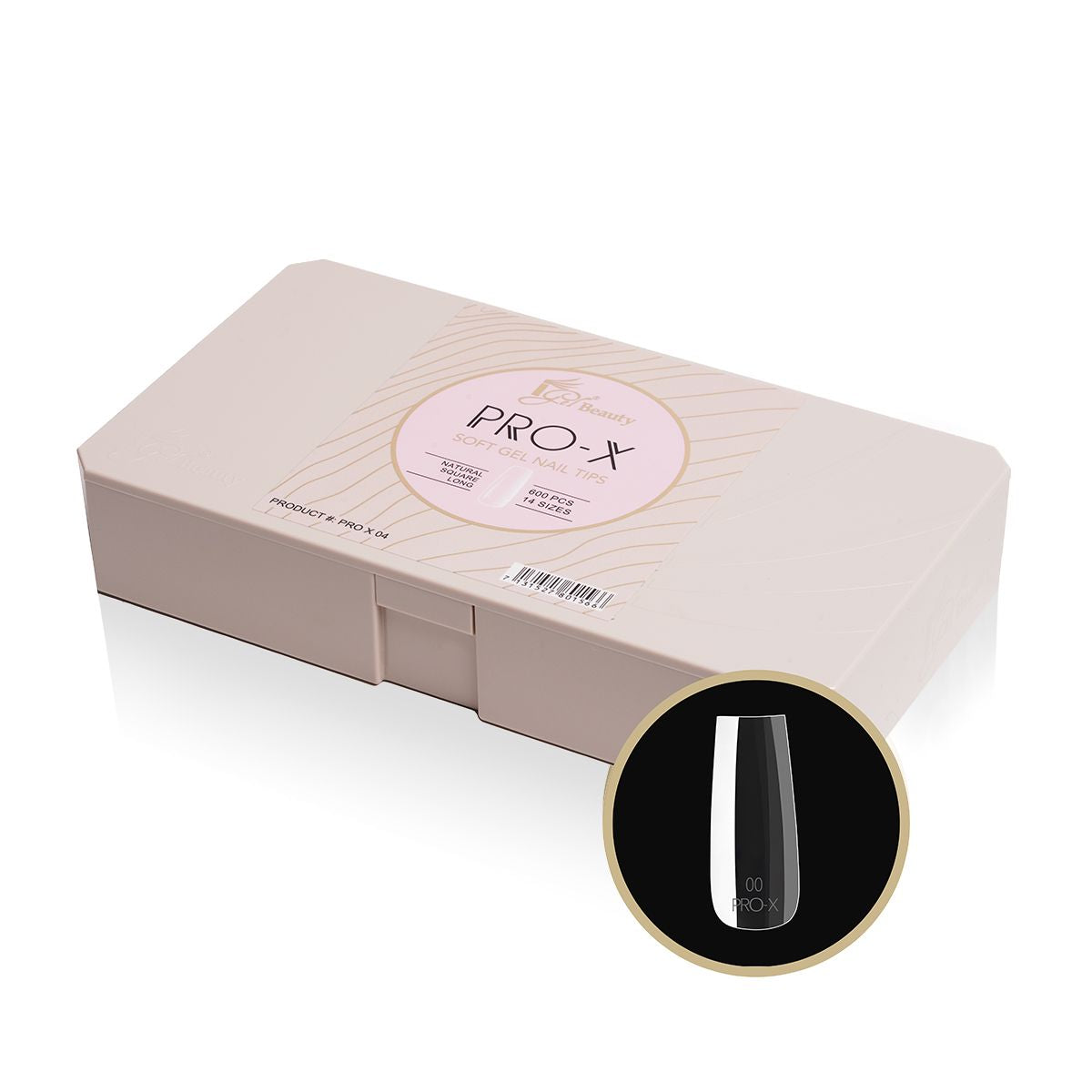 iGel - PRO-X Soft Gel Nail Tips 04 - Natural Square Long