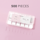 Kiara Sky -  Non C-Curve Nail Tips XXL - Coffin Clear