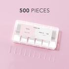 Kiara Sky -  Non C-Curve Nail Tips XXL - Square Clear