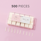Kiara Sky -  Non C-Curve Nail Tips XXL - Square Natural